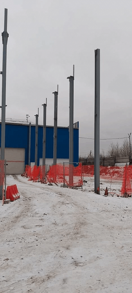 Пристрой в осях 1-6.1/Е-И площадью 1850м2, Свердловская область, г.Березовский, ул. Коммунны 86